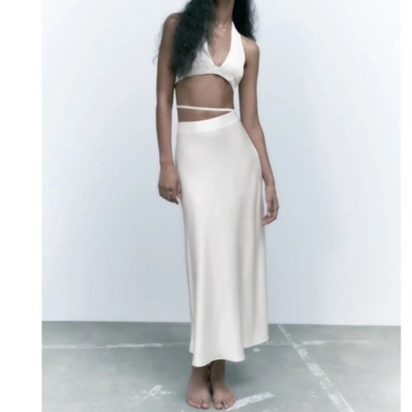 New Zara Rhinestone Halter Top - Picture 1 of 9